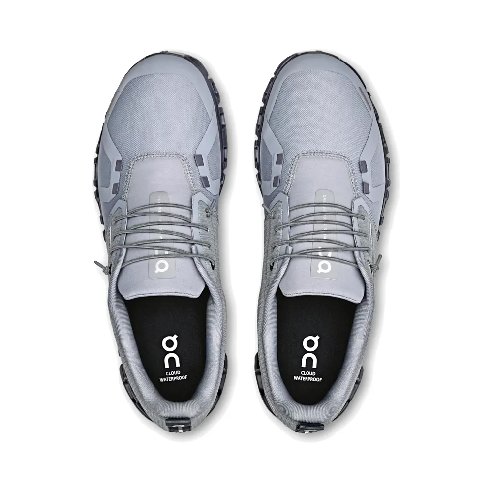 On Men's Cloud 6 Waterproof Sneaker in Alloy/Wolf