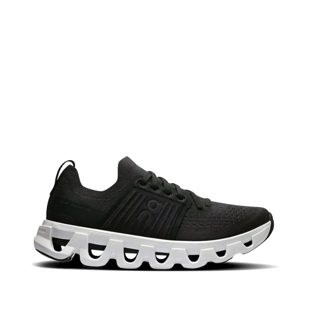 On Women's Cloudswift 4 Sneaker in Black/White