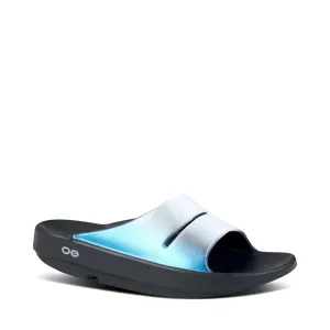 OOfos OOahh Luxe Slide Sandal in Frost