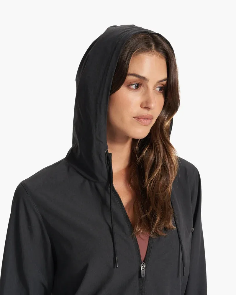 Outdoor Trainer Shell Zip Jacket in Black Heather