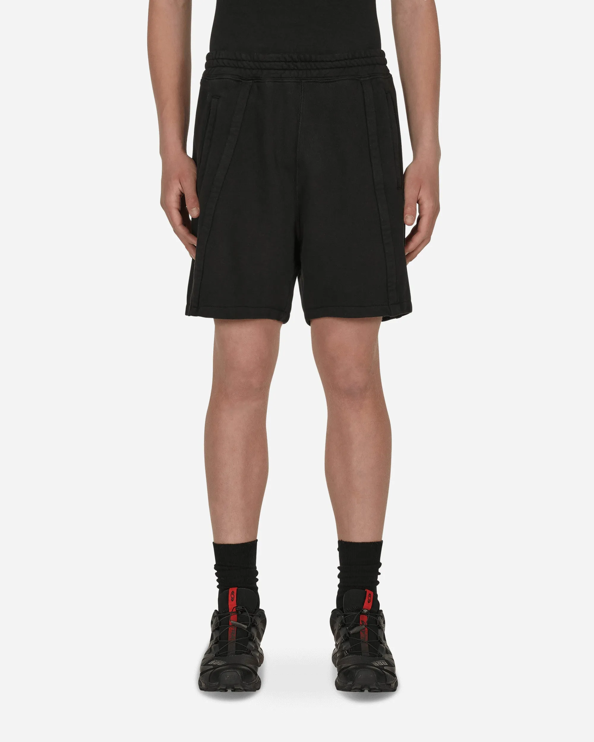 Panel Boxy Shorts Black