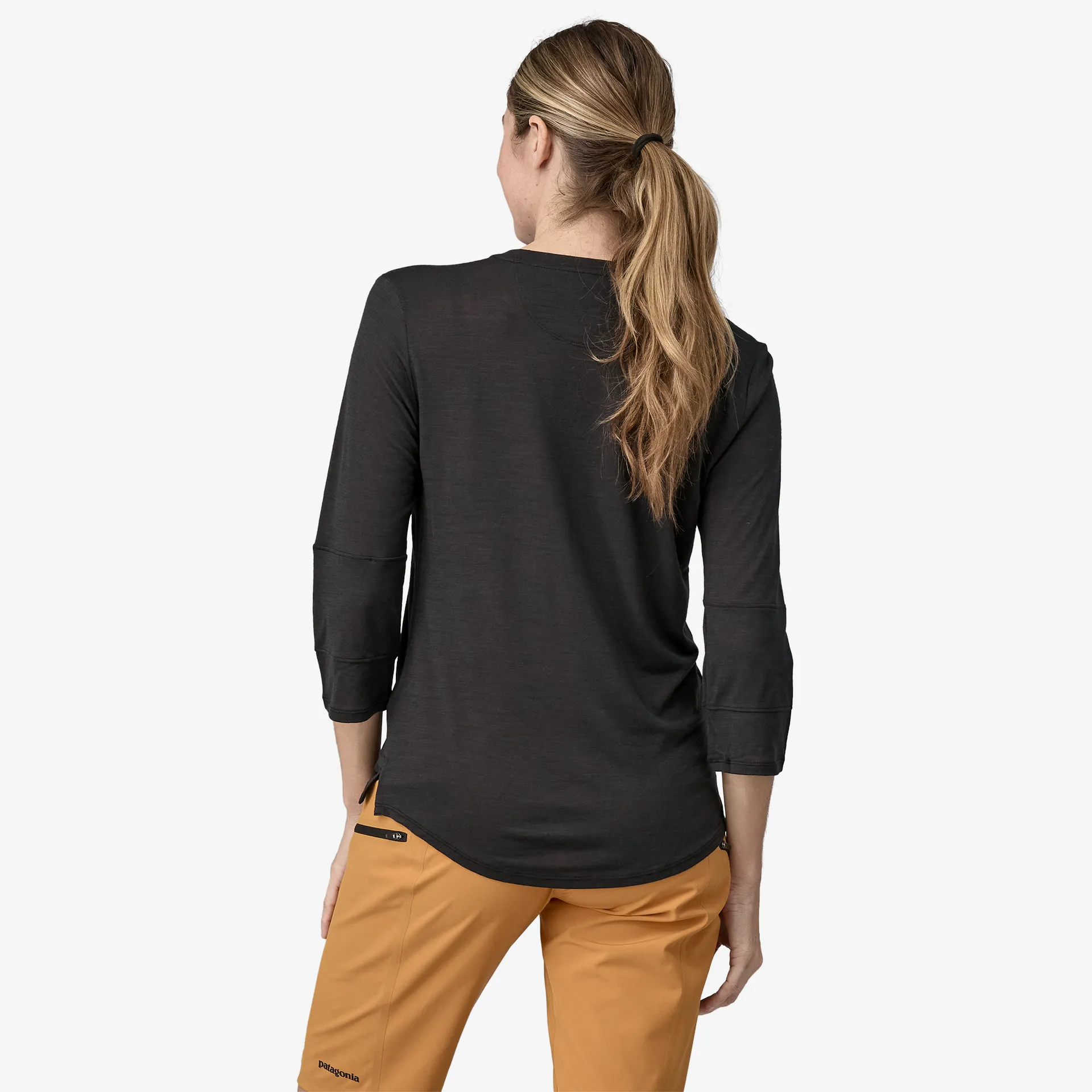 Patagonia Womens T-Shirts Women's Merino Blend 3/4-Sleeved Bike Jersey