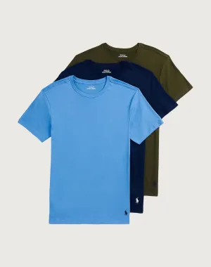 Polo Ralph Lauren Slim-Fit Cotton Crewneck Tee 3-Pack