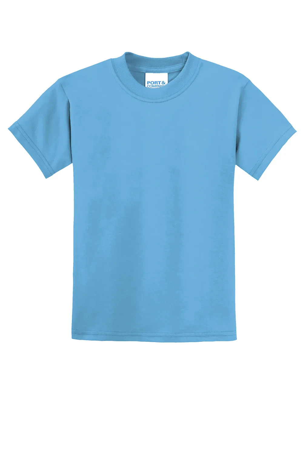 Port & Company Youth Core Short Sleeve Crewneck T-Shirt - Aquatic Blue
