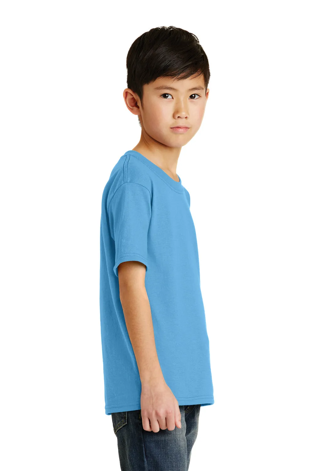 Port & Company Youth Core Short Sleeve Crewneck T-Shirt - Aquatic Blue