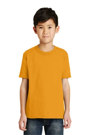 Port & Company Youth Core Short Sleeve Crewneck T-Shirt - Gold