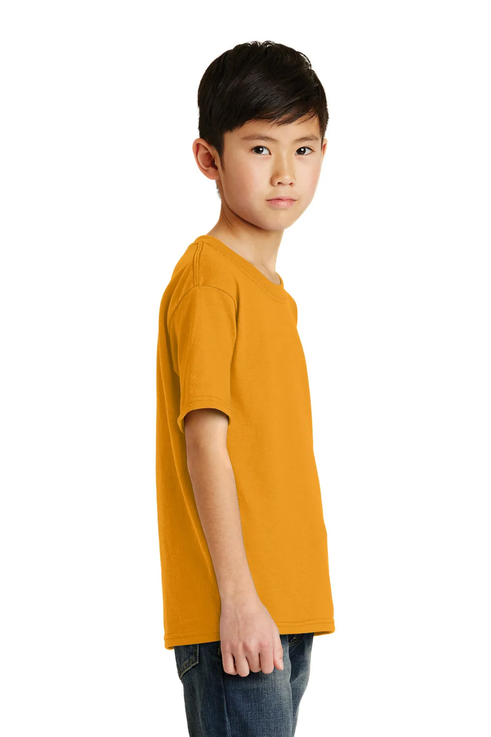 Port & Company Youth Core Short Sleeve Crewneck T-Shirt - Gold