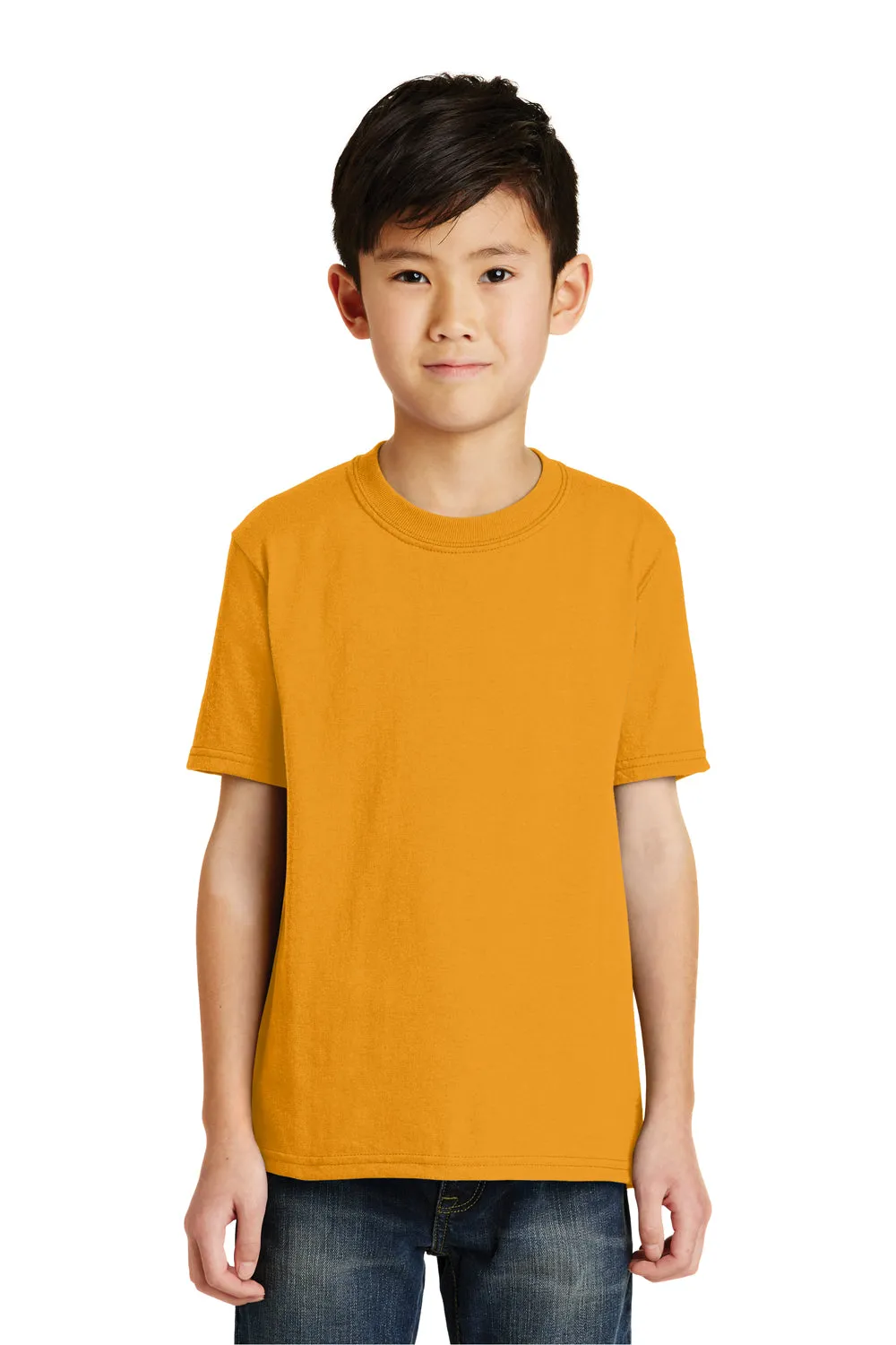 Port & Company Youth Core Short Sleeve Crewneck T-Shirt - Gold