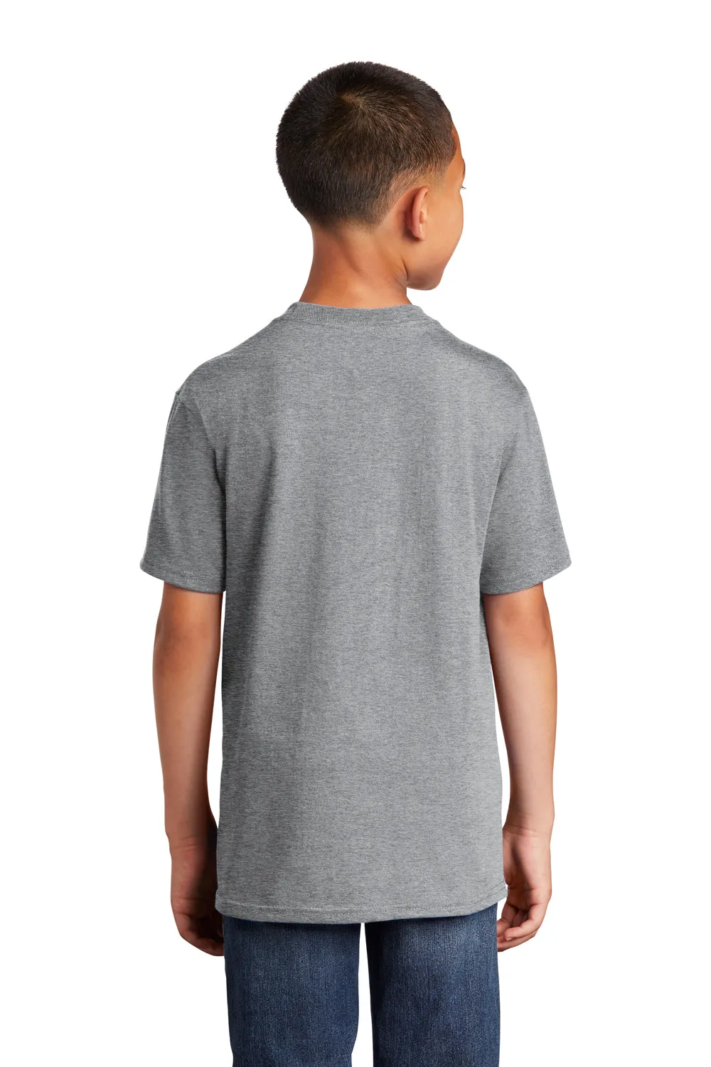 Port & Company Youth Core Short Sleeve Crewneck T-Shirt - Heather Grey