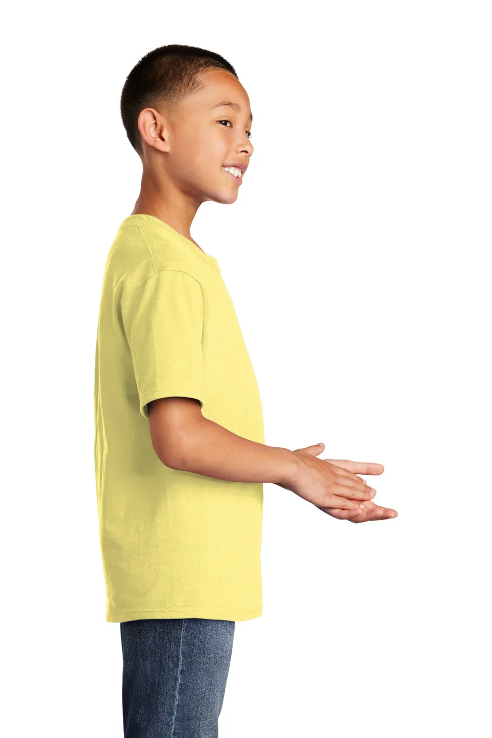 Port & Company Youth Core Short Sleeve Crewneck T-Shirt - Yellow