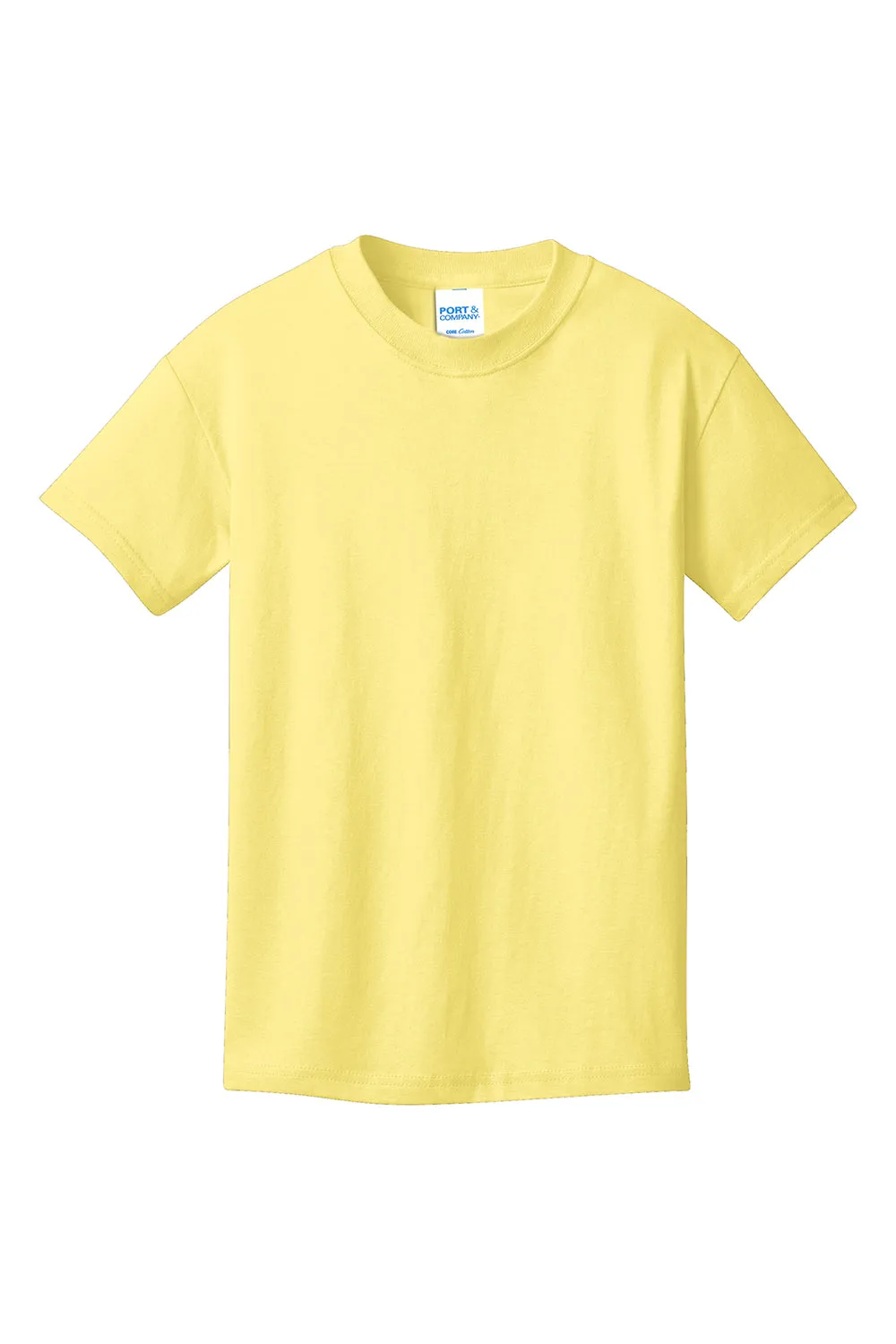Port & Company Youth Core Short Sleeve Crewneck T-Shirt - Yellow