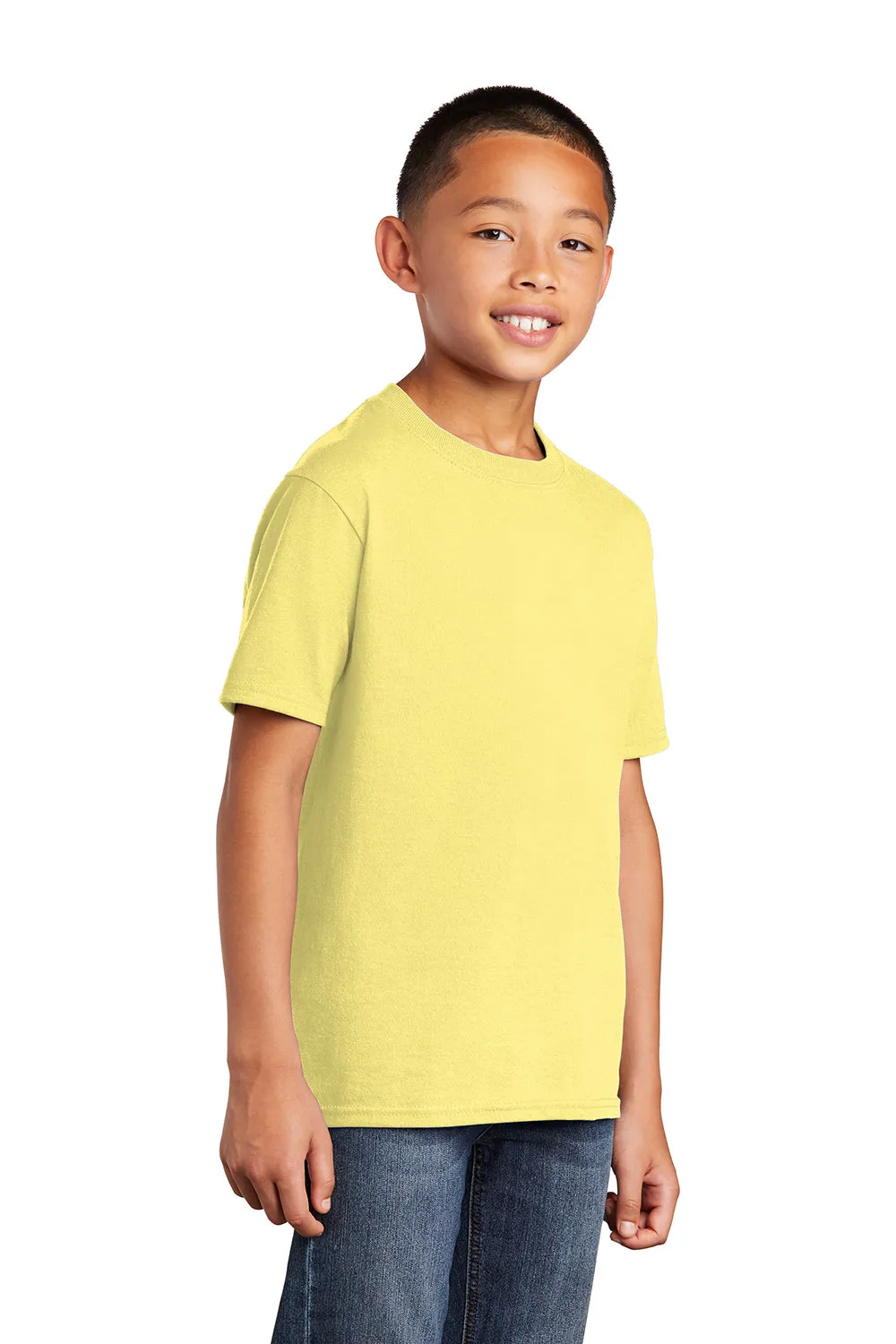 Port & Company Youth Core Short Sleeve Crewneck T-Shirt - Yellow