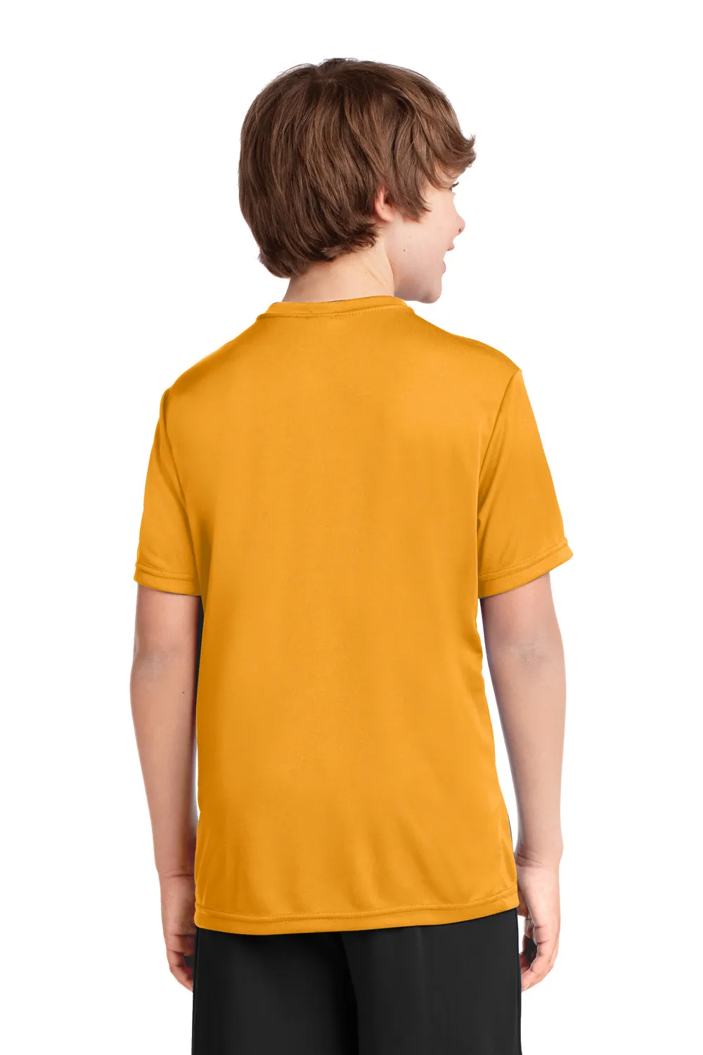 Port & Company Youth Dry Zone Performance Moisture Wicking Short Sleeve Crewneck T-Shirt - Gold