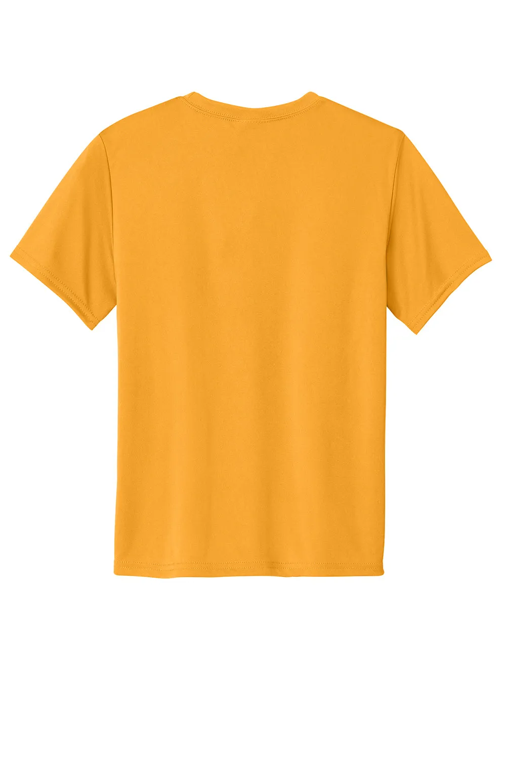 Port & Company Youth Dry Zone Performance Moisture Wicking Short Sleeve Crewneck T-Shirt - Gold