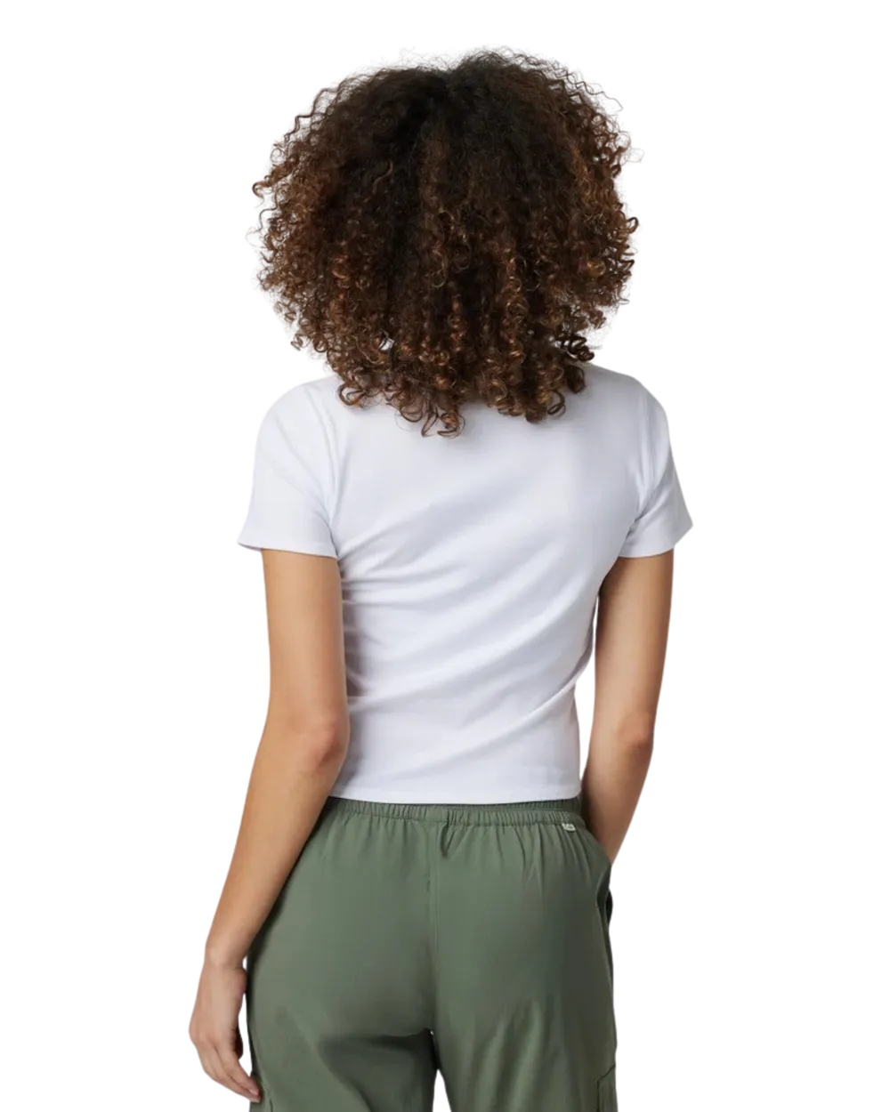 Pose Fitted T-Shirt in White
