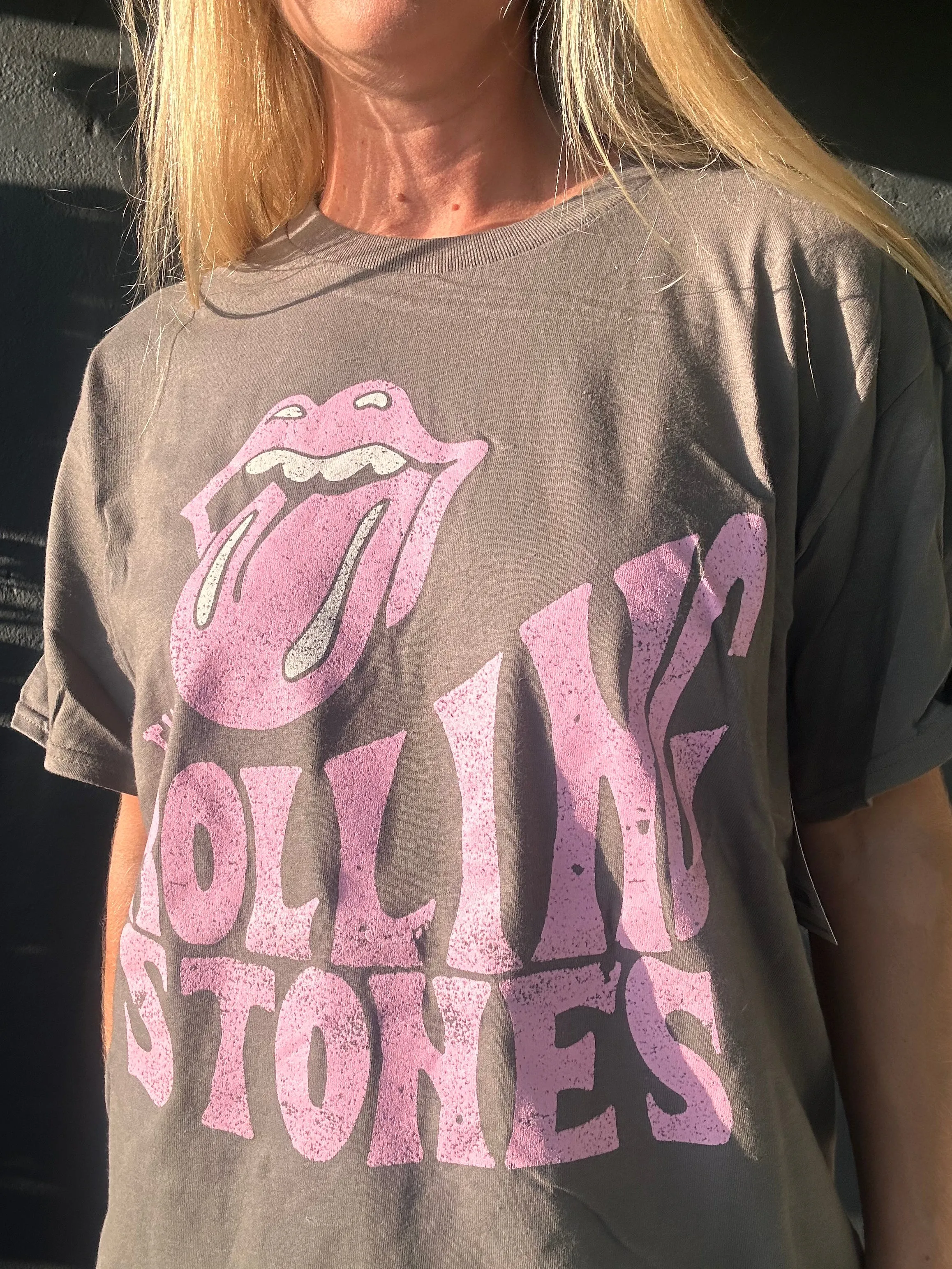 Rolling Stones Dazed Charcoal thrifted tee