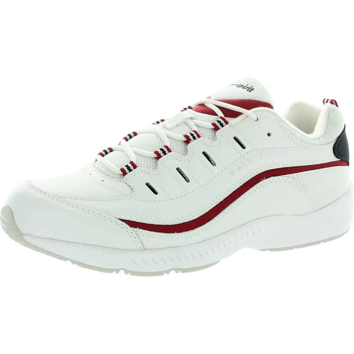 Romy Womens Contrast Trim Athletic Walking Shoes