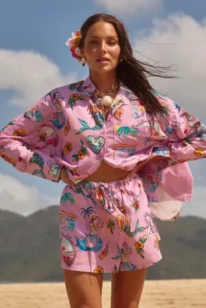 SABBI The Altos Short-You're Beautiful Pink