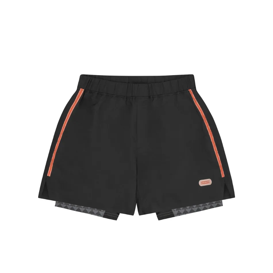 Sealskinz Men's Neatishead Quick Dry Running Shorts with Under Short in Black SS25