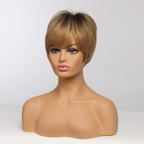 Short Honey Blonde Wig