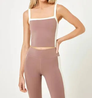 Sidelines Top In Fawn/cream