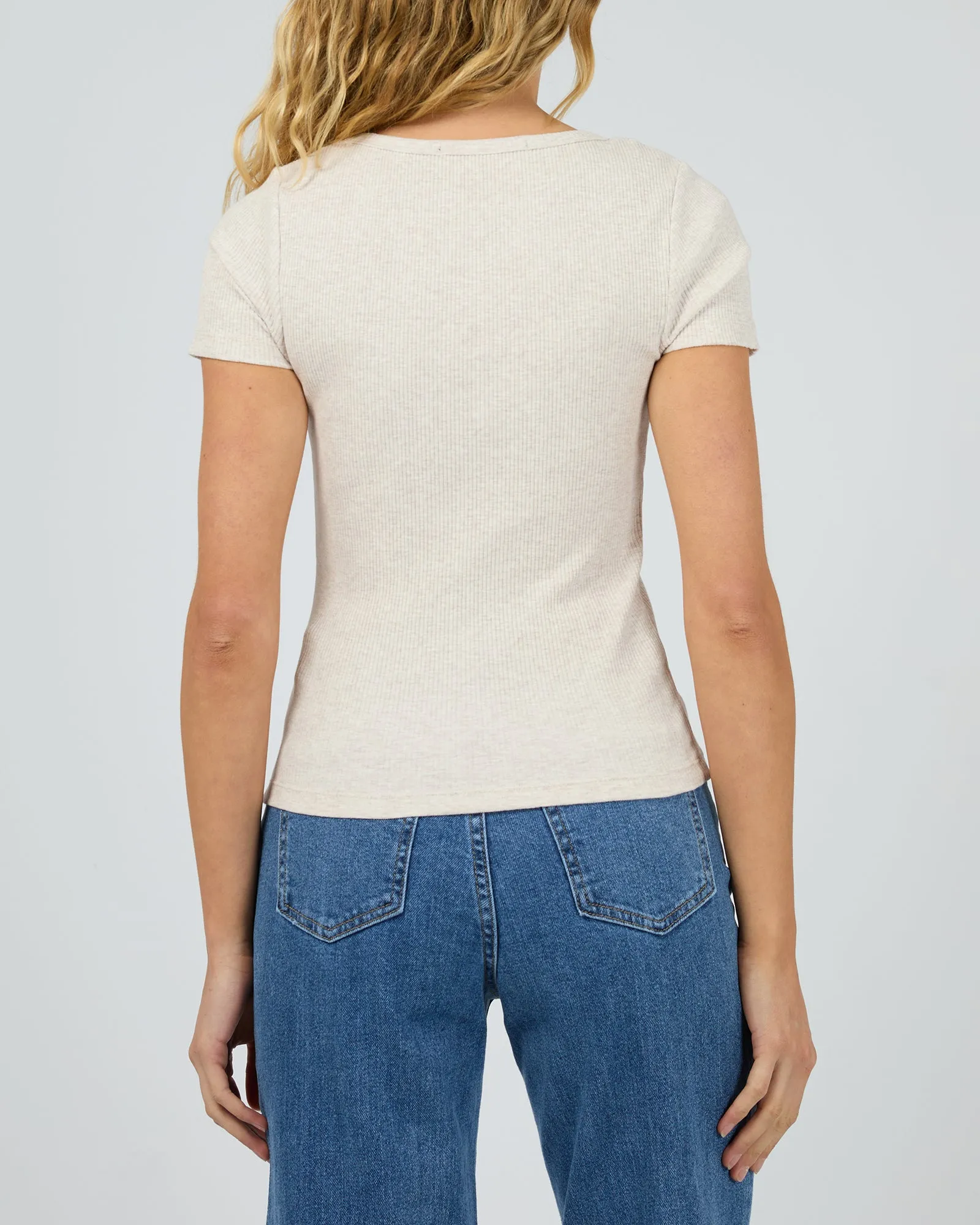 Silent Theory Mia Tee Oatmeal