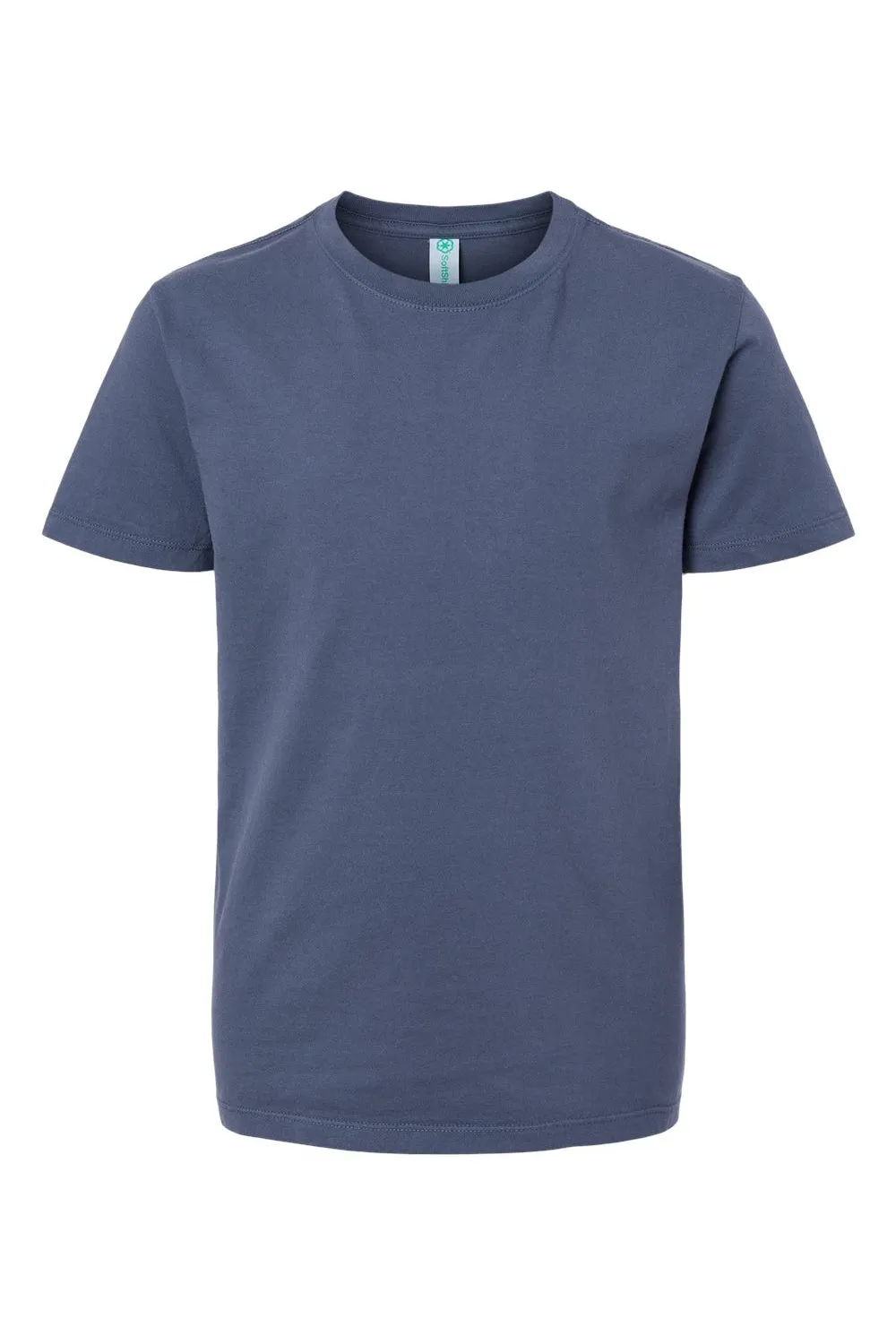 SoftShirts Youth Organic Short Sleeve Crewneck T-Shirt - Navy Blue