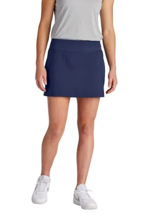 Sport-Tek Womens Repeat Moisture Wicking Skorts w/ Pockets - True Navy Blue