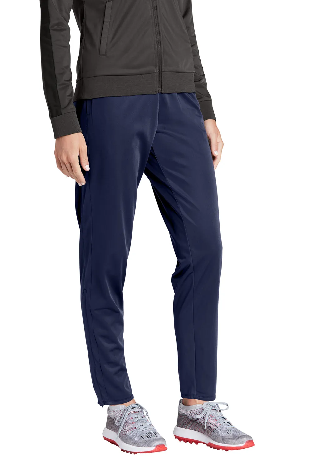 Sport-Tek Womens Tricot Track Pants w/ Pockets - True Navy Blue