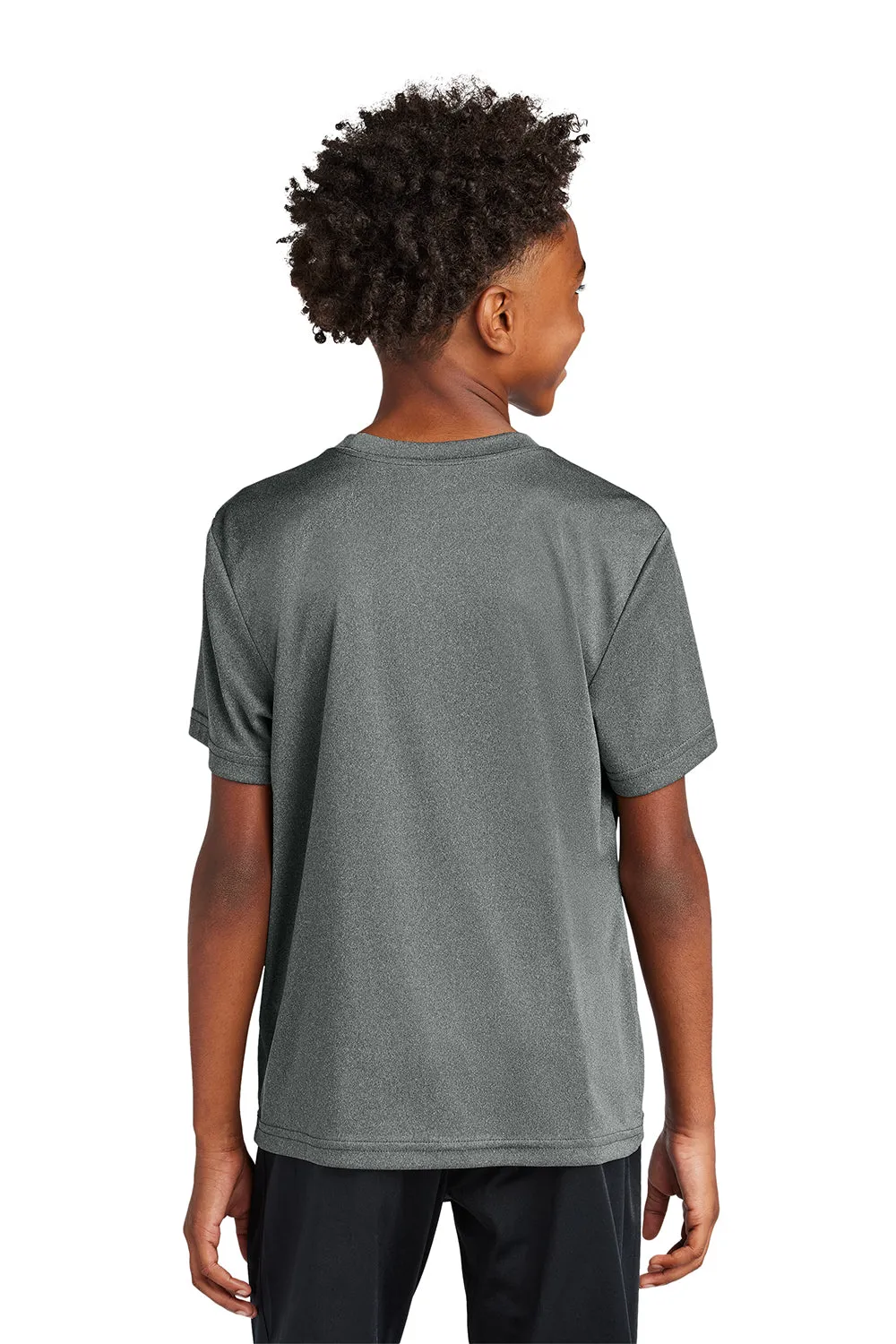 Sport-Tek Youth Competitor Moisture Wicking Short Sleeve Crewneck T-Shirt - Heather Iron Grey