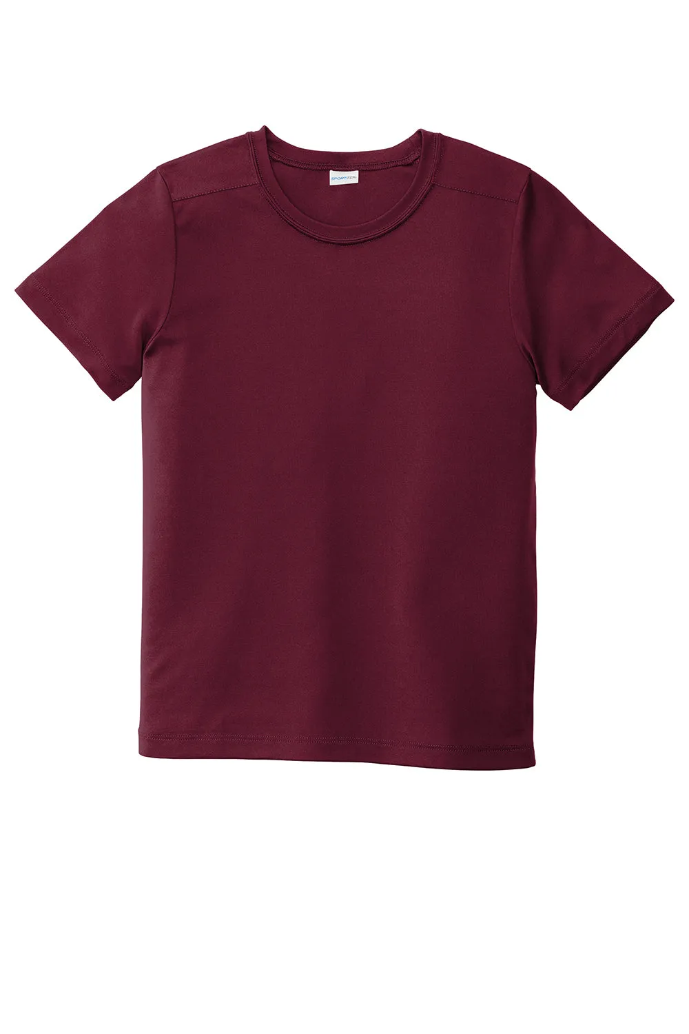 Sport-Tek Youth Moisture Wicking Short Sleeve Crewneck T-Shirt - Cardinal Red