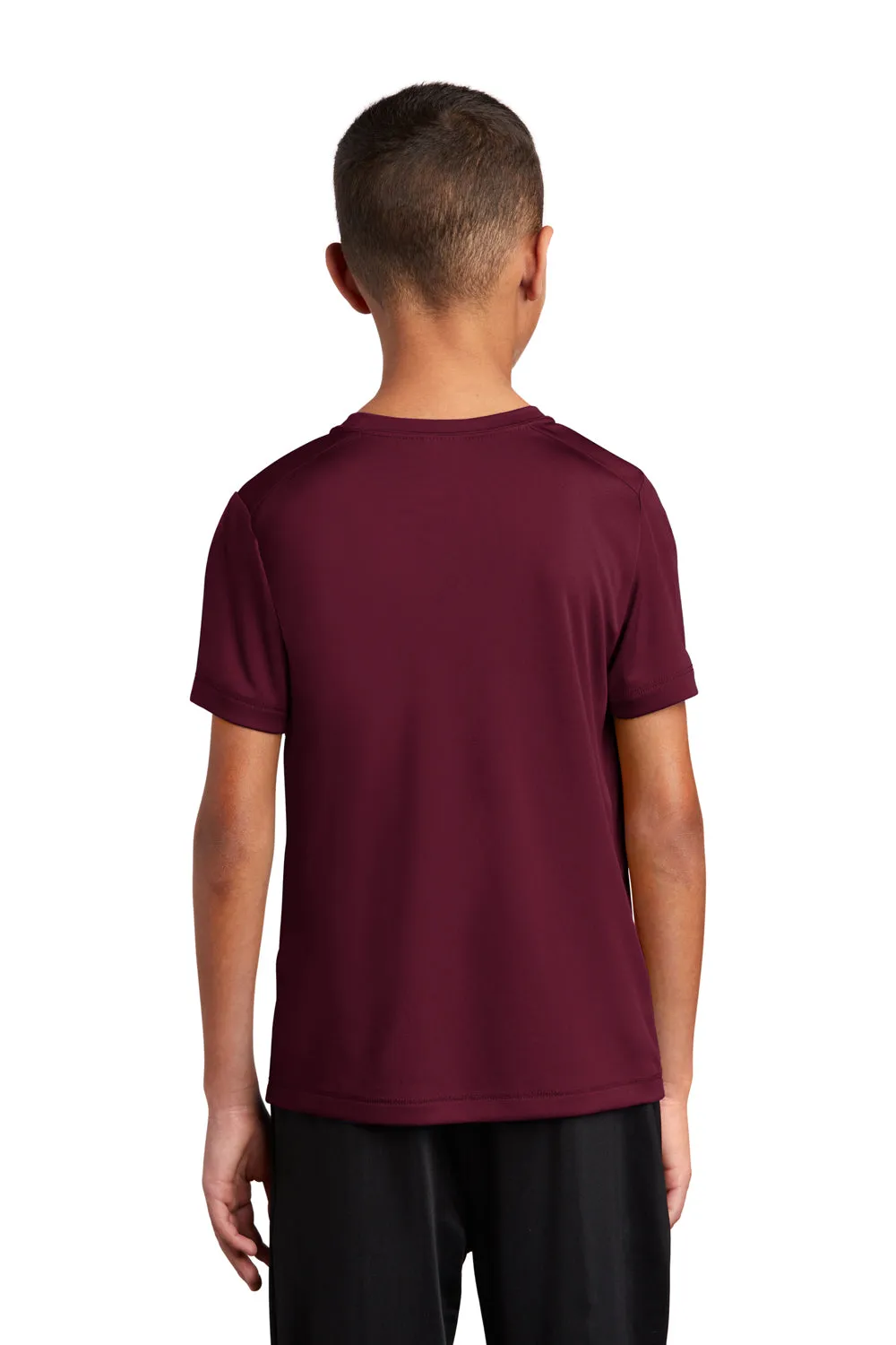 Sport-Tek Youth Moisture Wicking Short Sleeve Crewneck T-Shirt - Cardinal Red