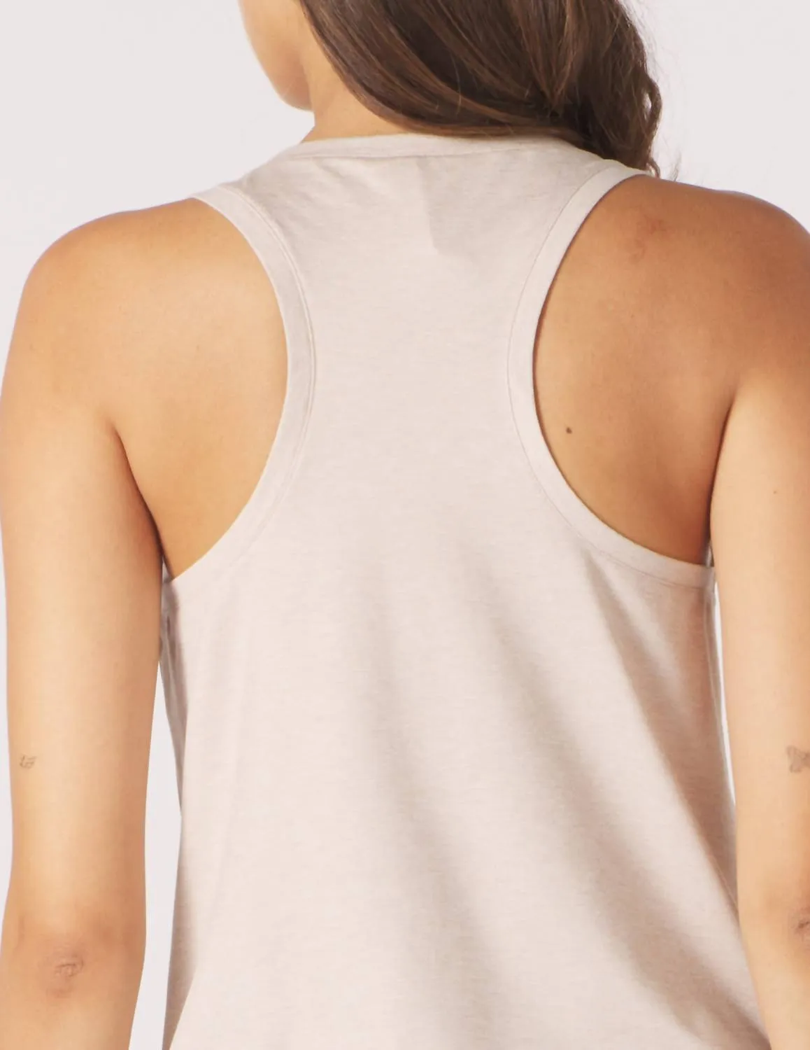 Stride Tank Top In Oatmilk Marble