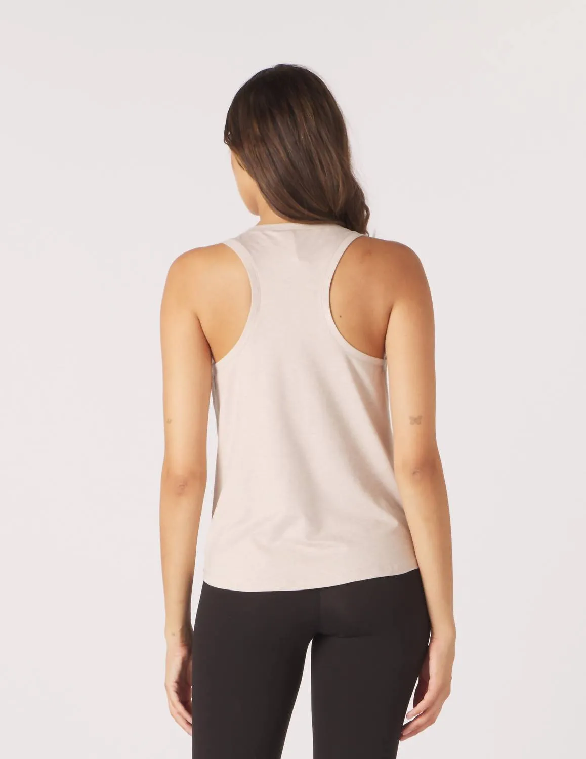 Stride Tank Top In Oatmilk Marble