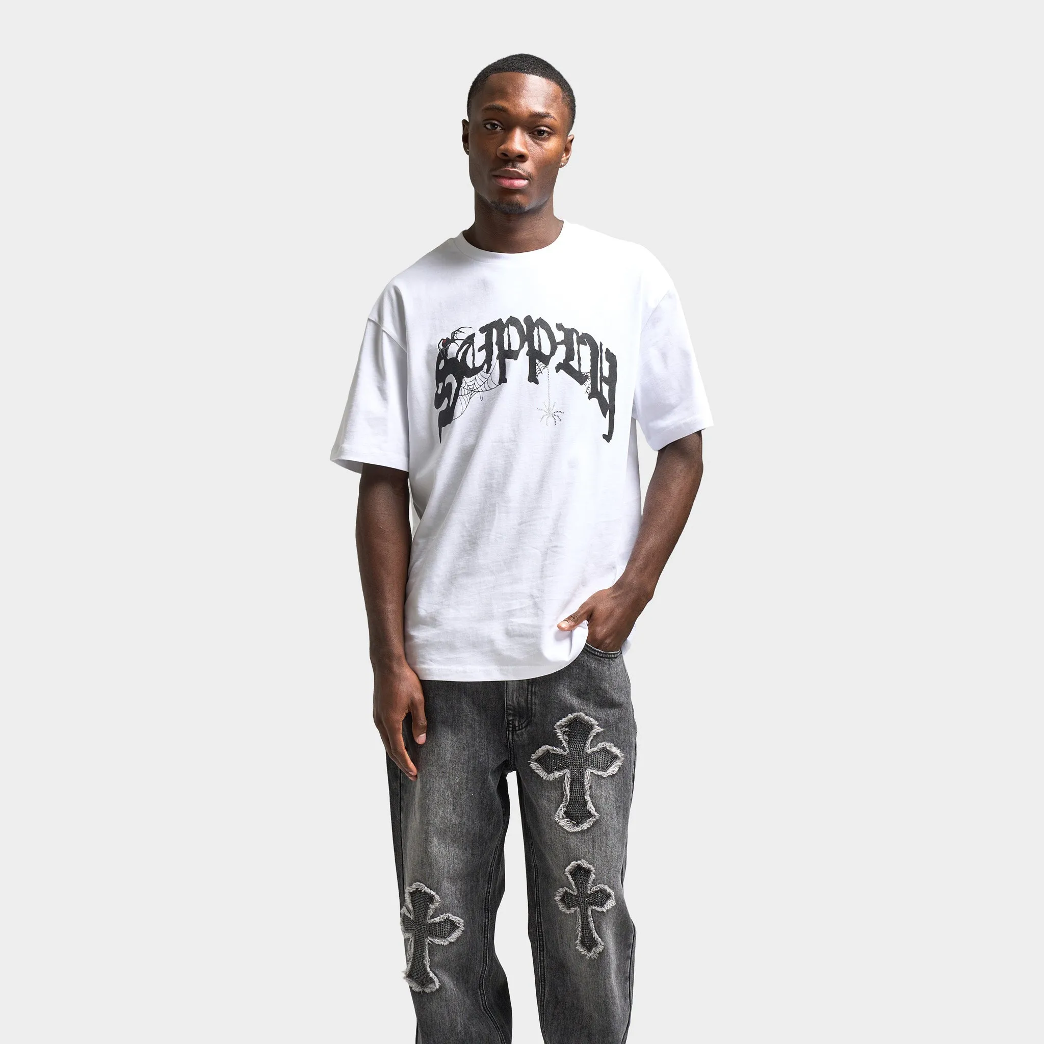 Supply & Demand Crawler Graphic T-Shirt / Optic White Clothing_Supply & Demand_Mens