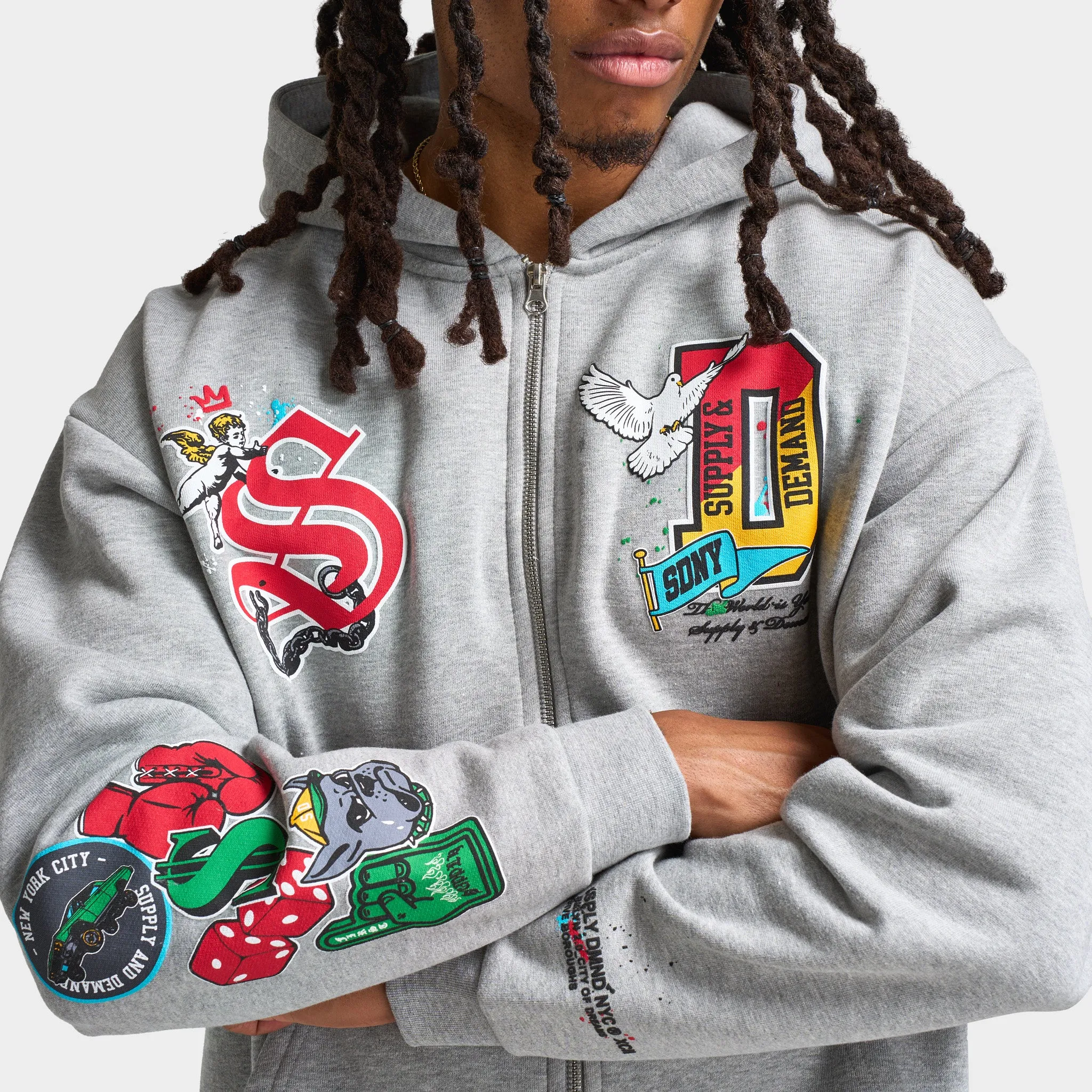 Supply & Demand Supply & Demand Cayman Full Zip Hoodie / Grey