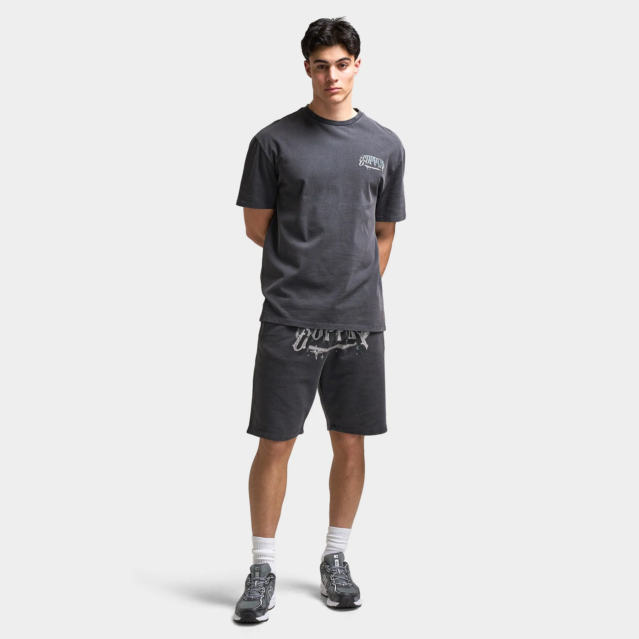 Supply & Demand Supply & Demand Chrome Star Graphic T-Shirt / Washed Black