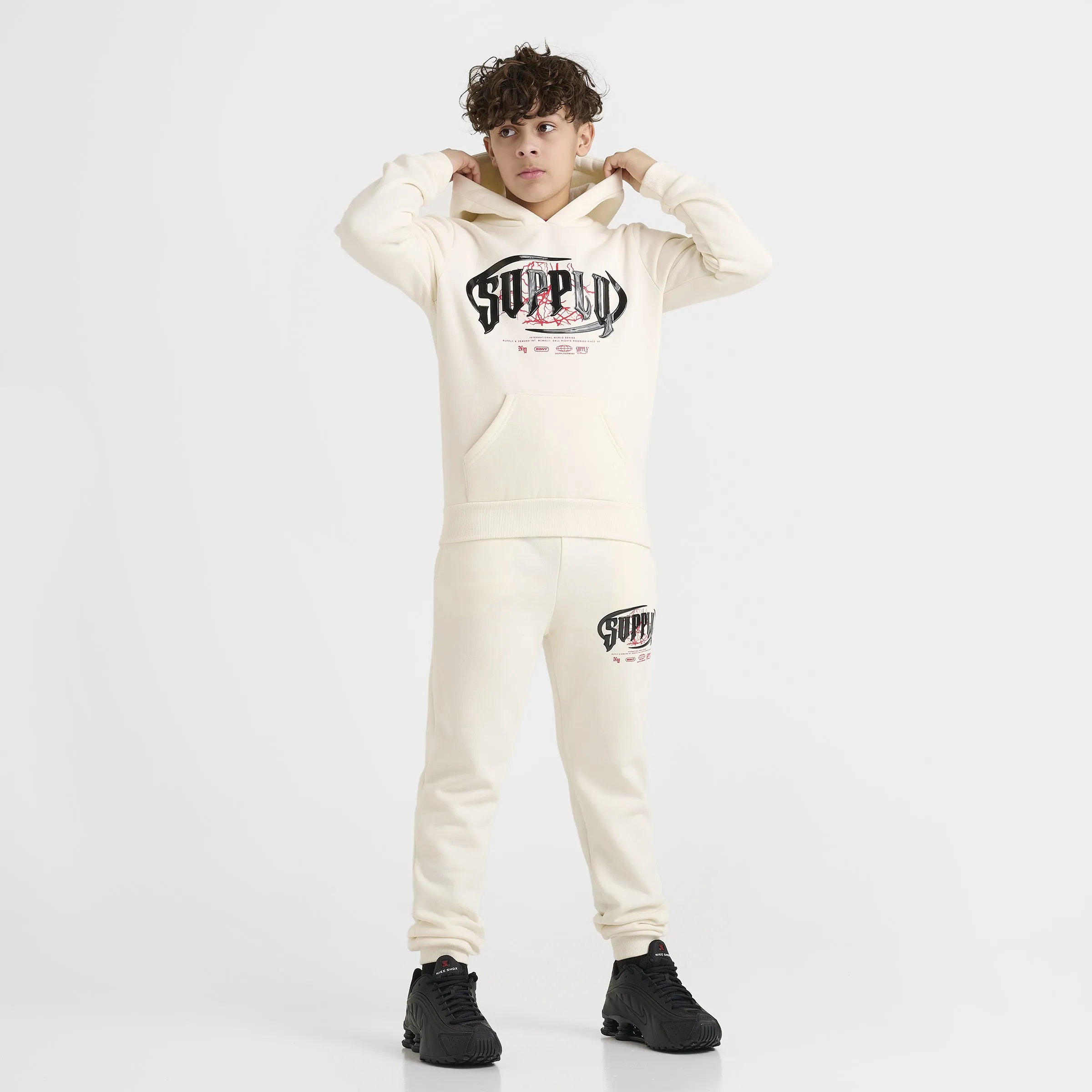 Supply & Demand Supply & Demand Junior Boys' Chrome Hoodie Tofu / Chinese Red