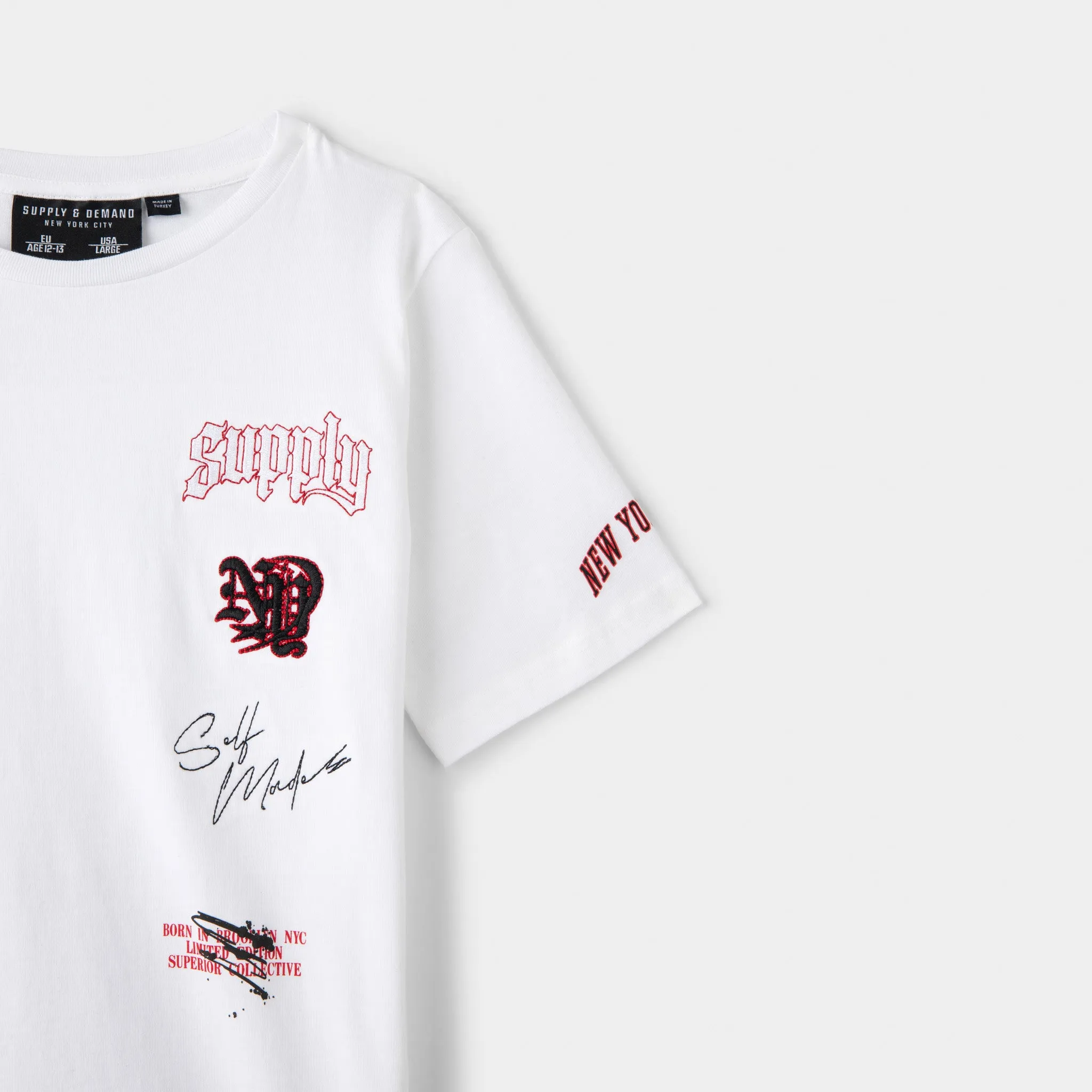 Supply & Demand Supply & Demand Junior Boys' Hessa T-shirt / White