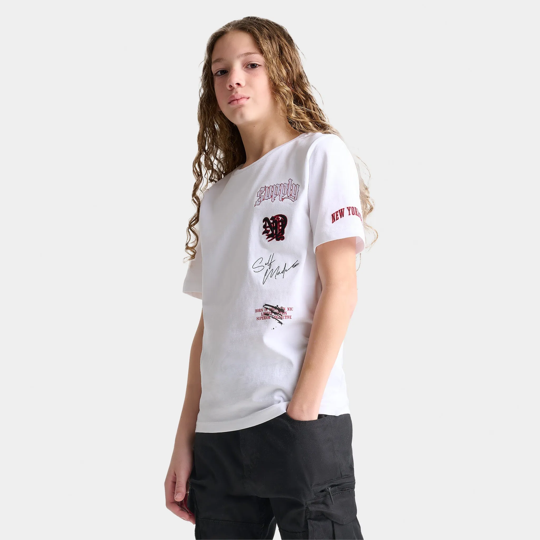 Supply & Demand Supply & Demand Junior Boys' Hessa T-shirt / White
