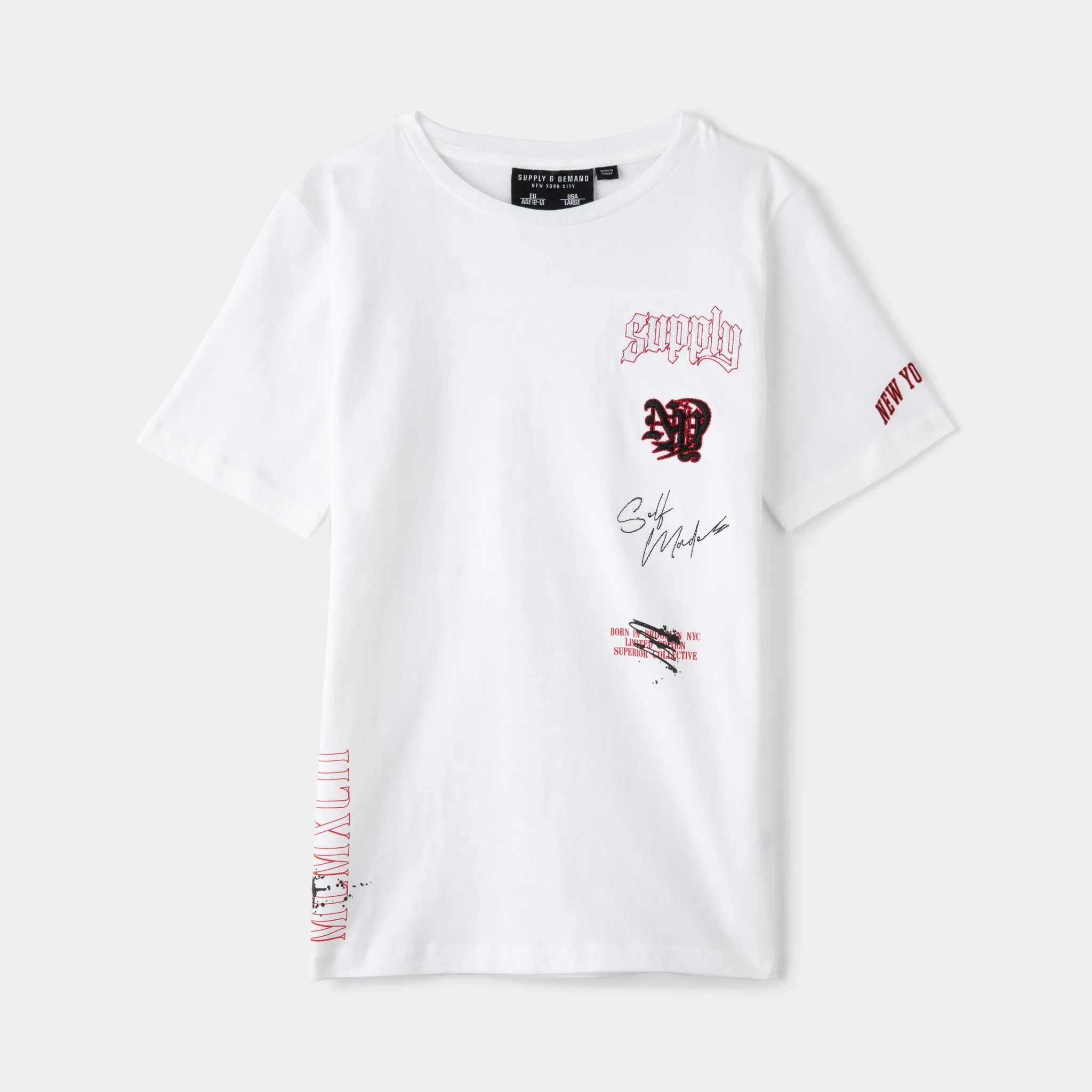 Supply & Demand Supply & Demand Junior Boys' Hessa T-shirt / White