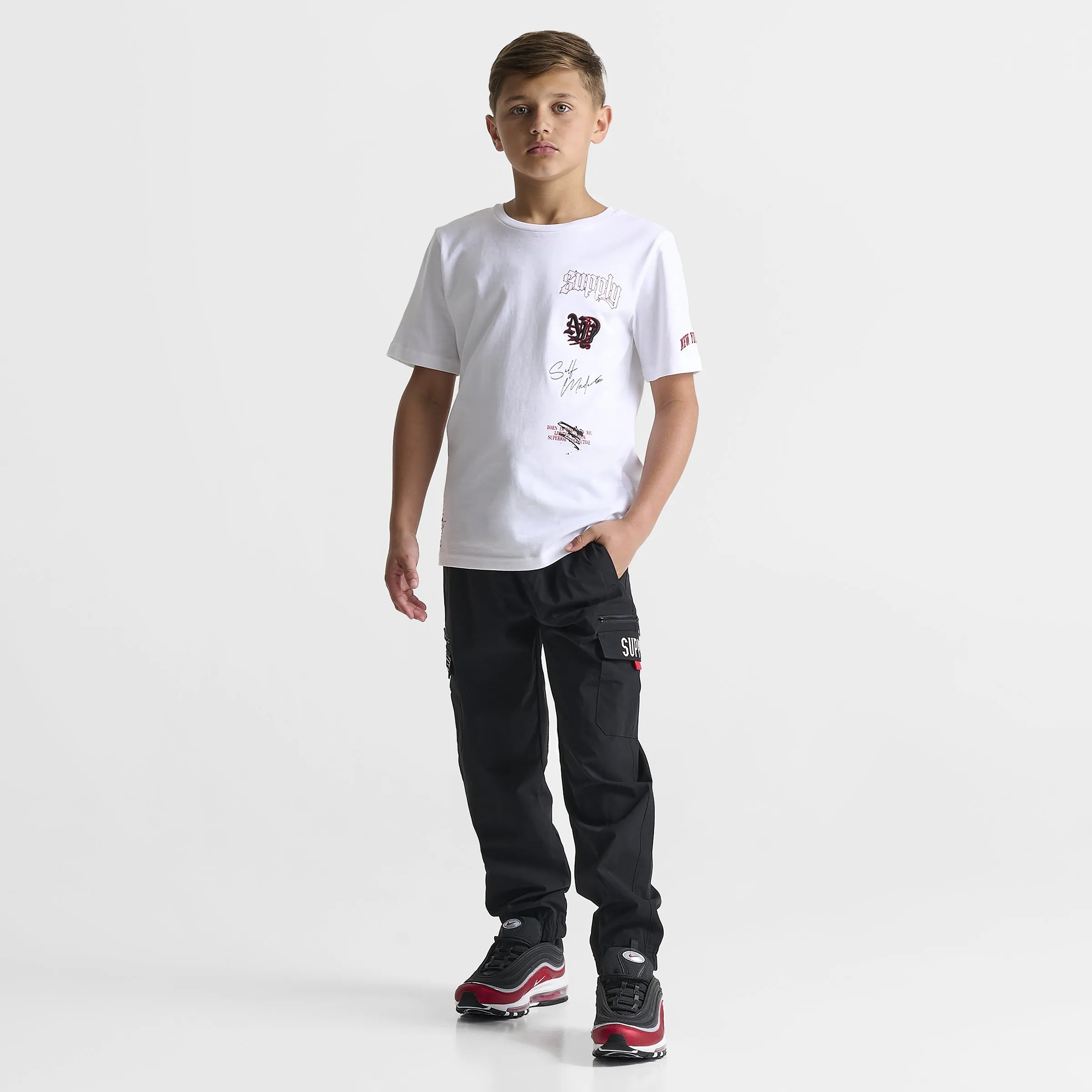 Supply & Demand Supply & Demand Junior Boys' Split Woven Pants / Black