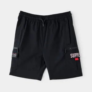 Supply & Demand Supply & Demand Junior Boys' Split Woven Shorts / Black