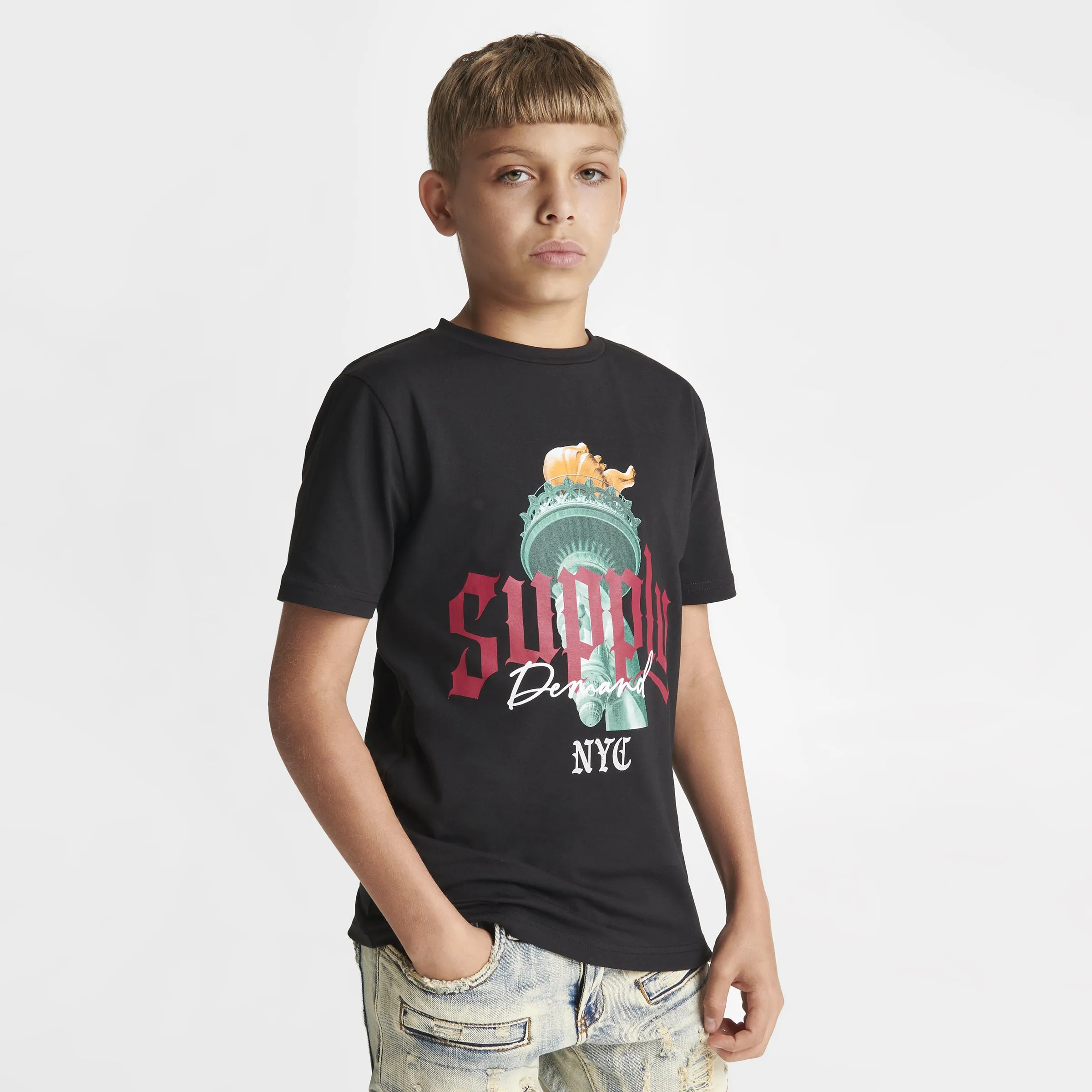 Supply & Demand Supply & Demand Junior Boys' Torch T-shirt / Black