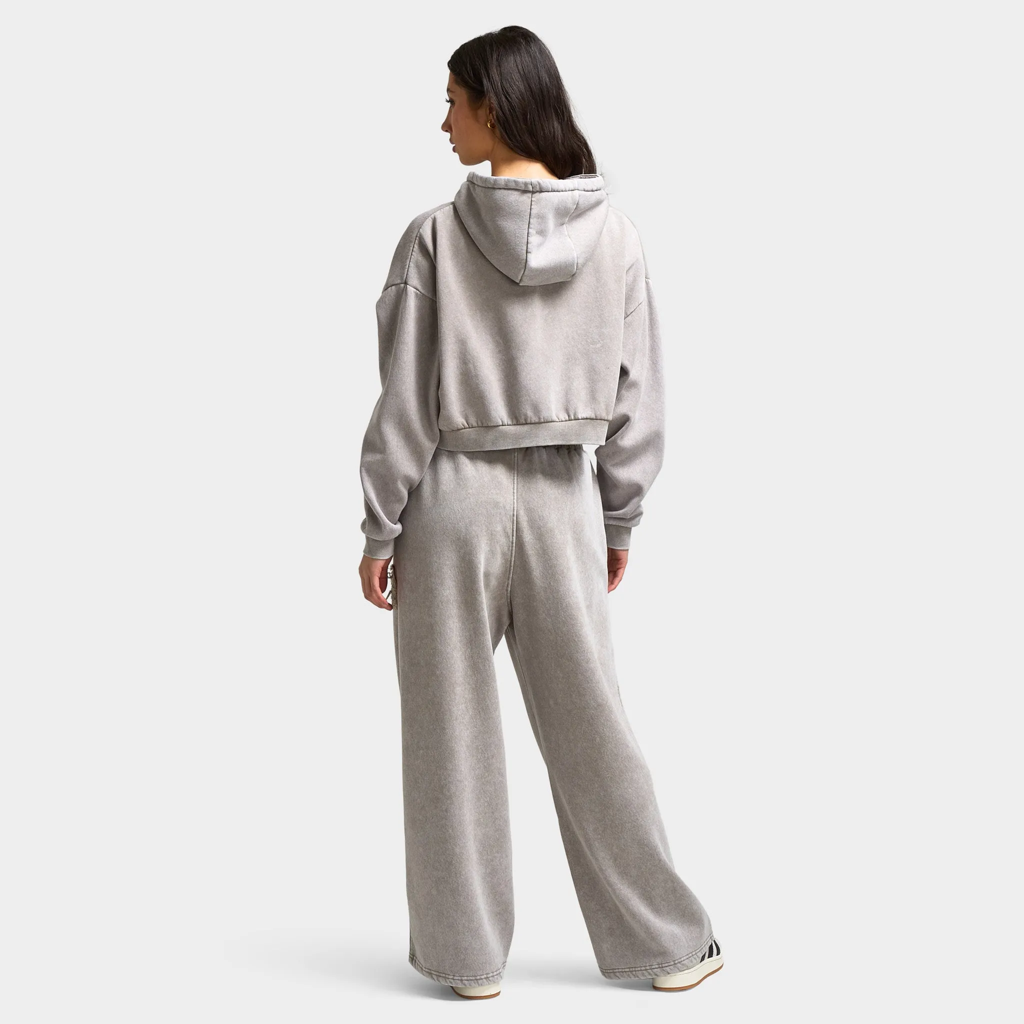 Supply & Demand Supply & Demand Women's Bleek Cropped Hoodie / Beige Acid Wash