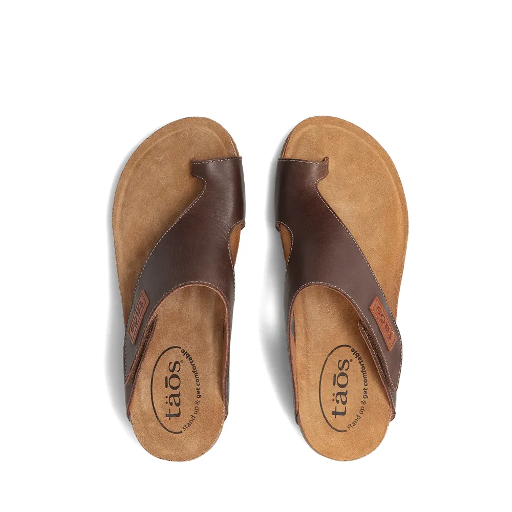 Taos Women's Loop Slide Thong Sandal in Mocha