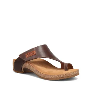 Taos Women's Loop Slide Thong Sandal in Mocha