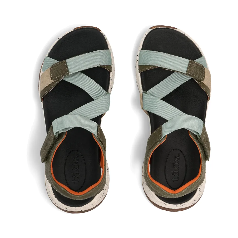 Taos Women's Super Z Sandal in Sage/Olive Multi