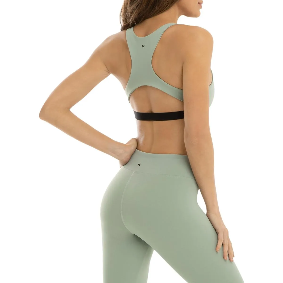Tax Blackout Womens Cut-Out Nylon Sports Bra
