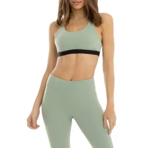 Tax Blackout Womens Cut-Out Nylon Sports Bra